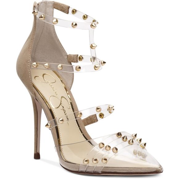 Jessica Simpson Wavery Dress Pump Womens Pump 11 BM US ClearAlmond - Picture 1 of 1